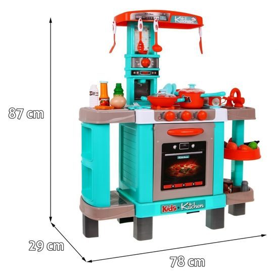 Majlo Toys dětská kuchyňka se světlem a zvuky Kids Chef zelená