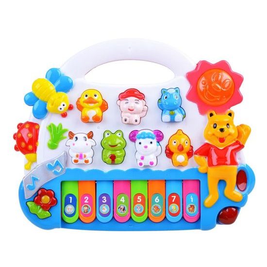 Dětské klávesy se zvířátky Cartoon Piano