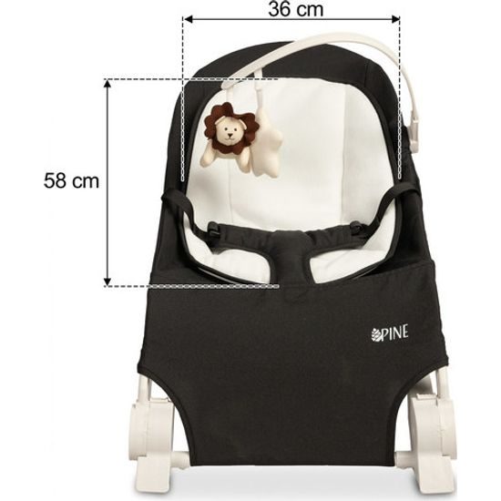 Kojenecké lehátko - ergonomické Pine black