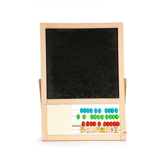 Ecotoys oboustranná kreslící tabule s počítadlem Abacus Board