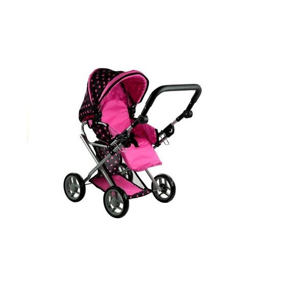 Alice kočárek pro panenky 9346 kombinovaný černý