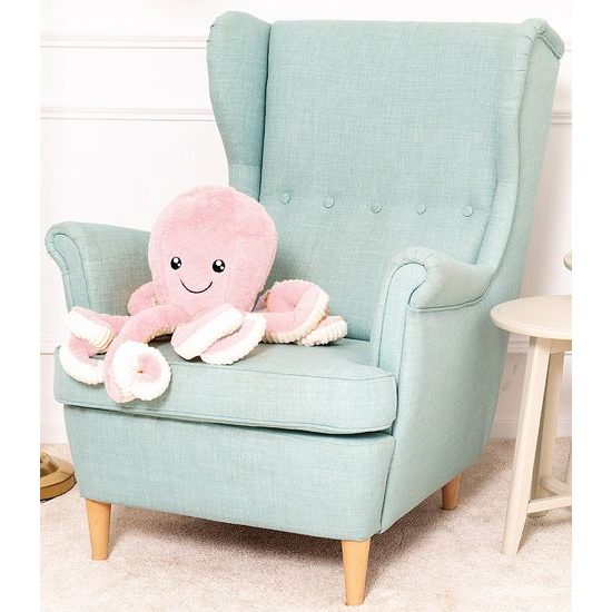 Plyšová chobotnice Monty 60 cm - růžová