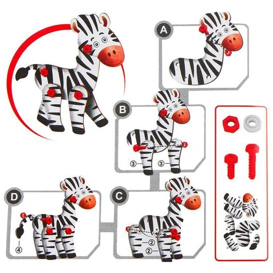 Konstrukční stavebnice s vrtačkou na baterie Zoo Panel 172 ks