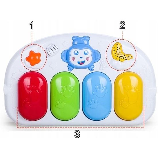 Doris hrací deka s hrazdou, piankem a projektorem Baby Mat