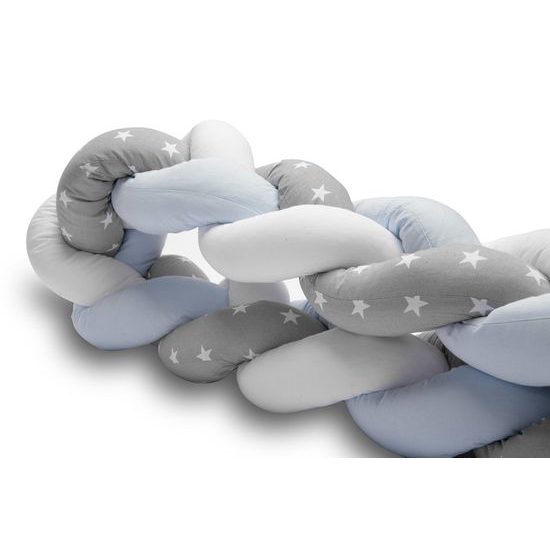Ochranný mantinel cop do postýlky hvězdičky modrá