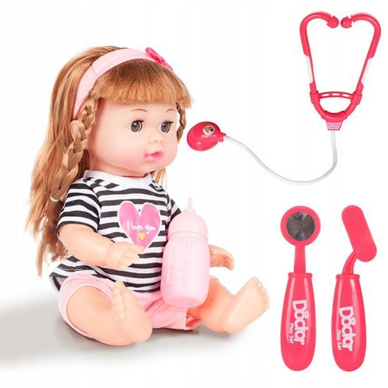 Funkční panenka Malá doktorka s příslušenstvím 31 cm