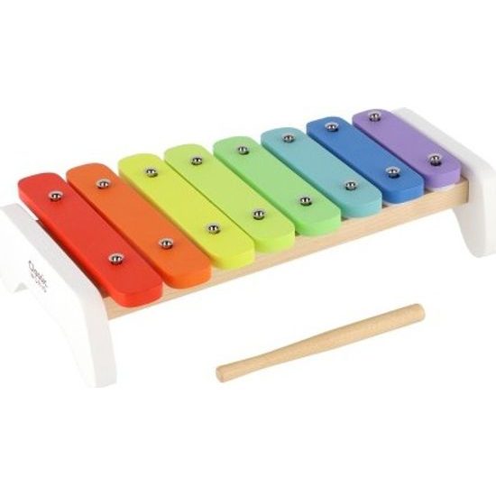 Dřevěný Xylofon duhový s paličkou