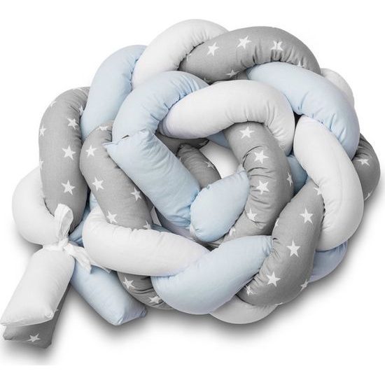 Ochranný mantinel cop do postýlky hvězdičky modrá