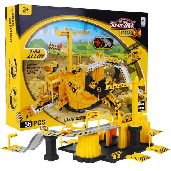 Majlo Toys parkovací garáž Stavba s dráhou