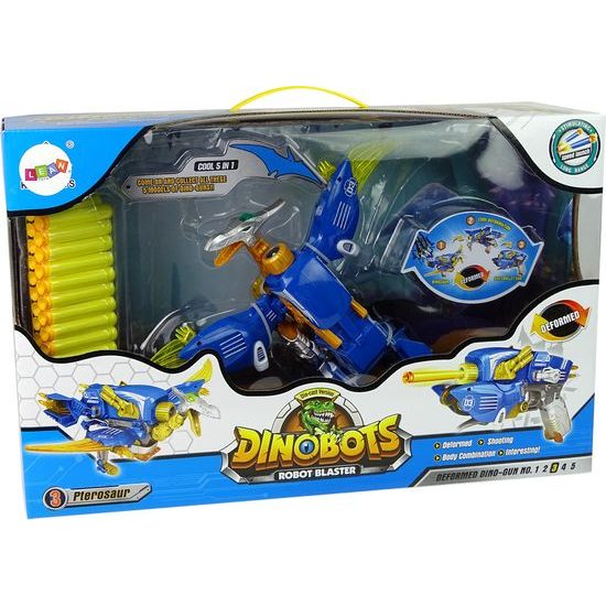 Dinosauří pistole 2v1 modrá