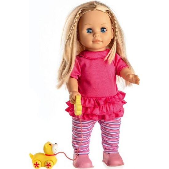 Panenka Sofinka s pejskem chodící a česky mluvící - na baterie