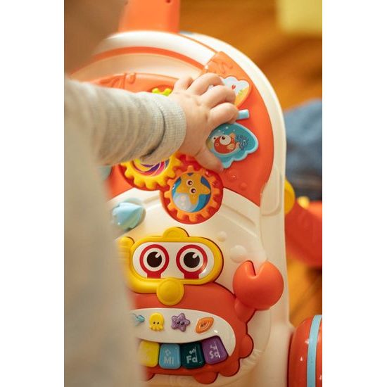 Odstrkovadlo a edukační stůl 2v1 Spark zelená