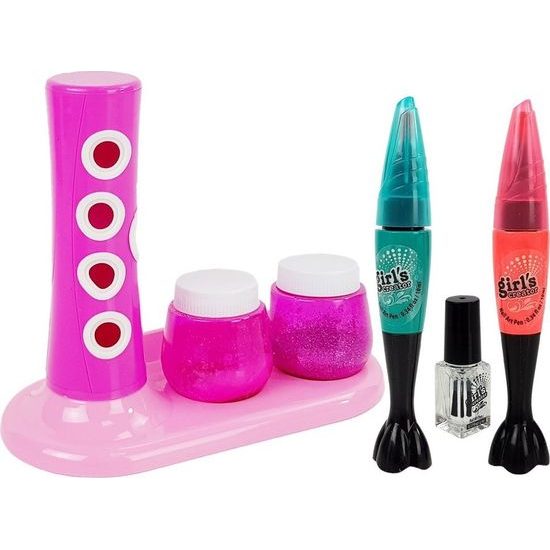 Sada k lakování nehtů s dávkovačem třpytek