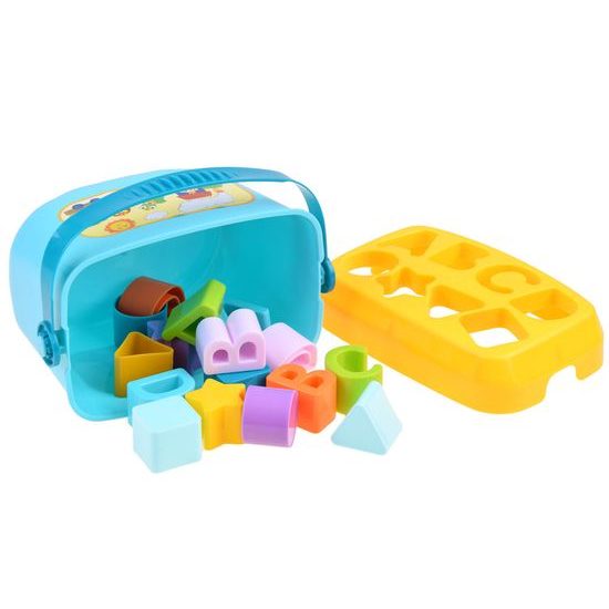 Haunger sada vkládacích kostek s kyblíčkem pro nejmenší First Blocks