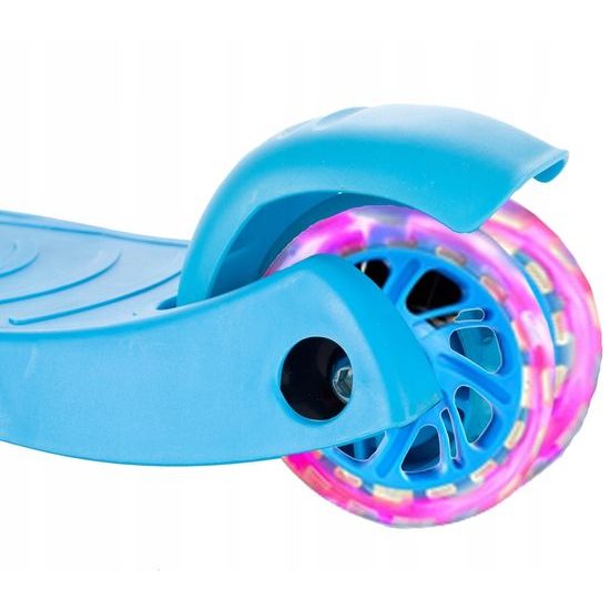 Dětská koloběžka Glow Scooter se svítícími koly modrá
