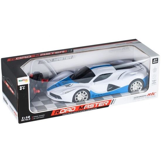 Sportovní autíčko na dálkové ovládání Road Master 1:14 bílé