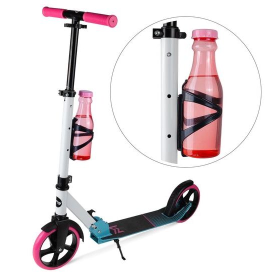 Dětská skládací koloběžka s hliníkovým rámem Scooter bílo-modrá