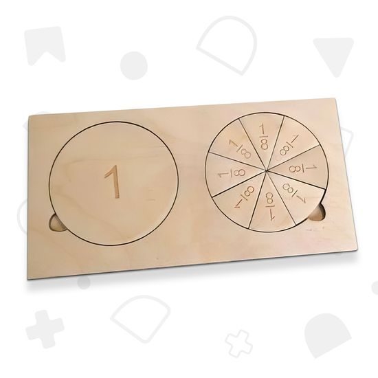 Zlomky - dřevěné puzzle