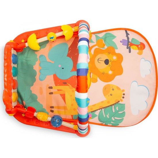 Vdělávací podložka se zvuky - Zoo oranžová