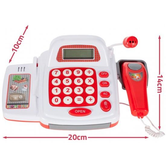 Dětská elektronická pokladna s LED displejem Happy Cash