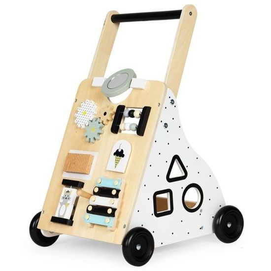 MALÁ VADA Ecotoys dřevěné edukační chodítko s cimbálkami