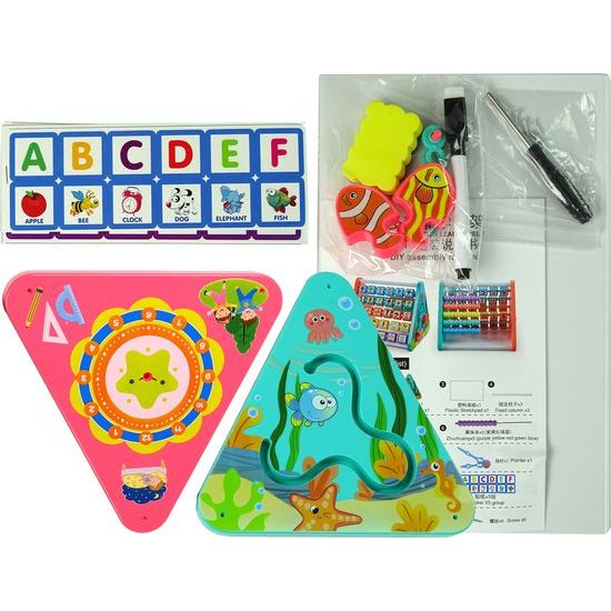 Vzdělávací trojúhelník - počítadlo, zvířátka