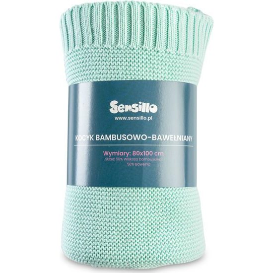 Dětská deka bambusovo-bavlněná 80x100 cm máta