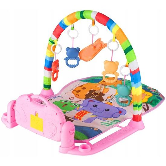 Hrací deka s piankem Harmonika růžová