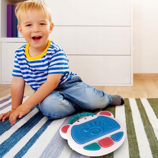 Interaktivní bubínek se zvuky a světly Myška modrá