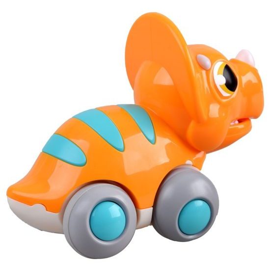 Huile Toys dinosaurus pro nejmenší na setrvačník - oranžový