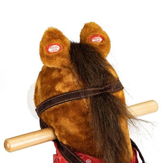 Ecotoys plyšový hojdací kôň - hnedý