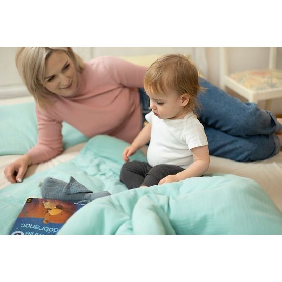 Sensillo Mušelínové povlečení mátové