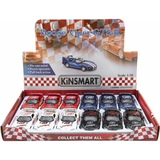 Auto Kinsmart Dodge Viper GTS-R - mix 4 barvy