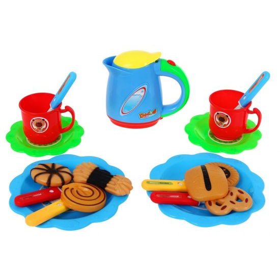 Ecotoys narozeninová sada Dort modrá 80 součástí