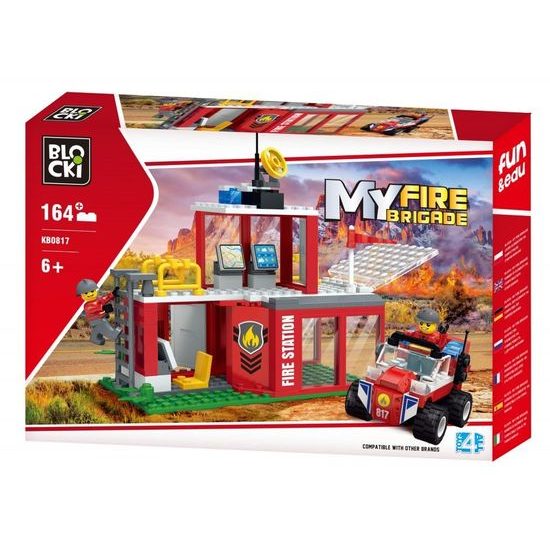 Blocki MyFire stavebnice hasičská stanice 164 dílků