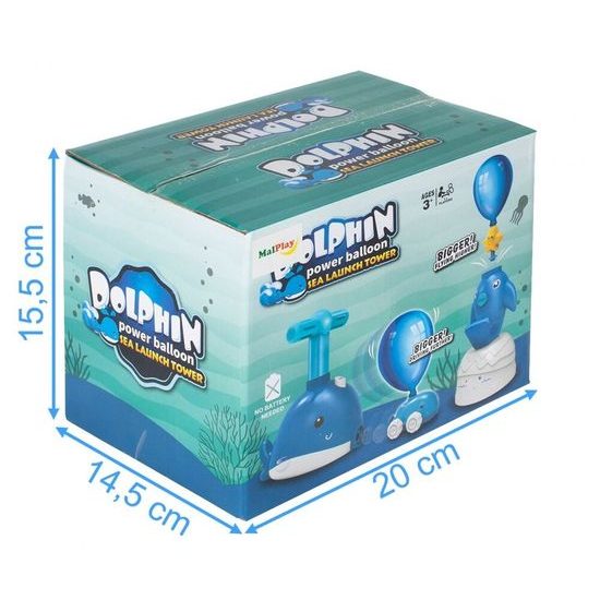 Odpaľovač autíčok s nafukovacími balónikmi Veľryby