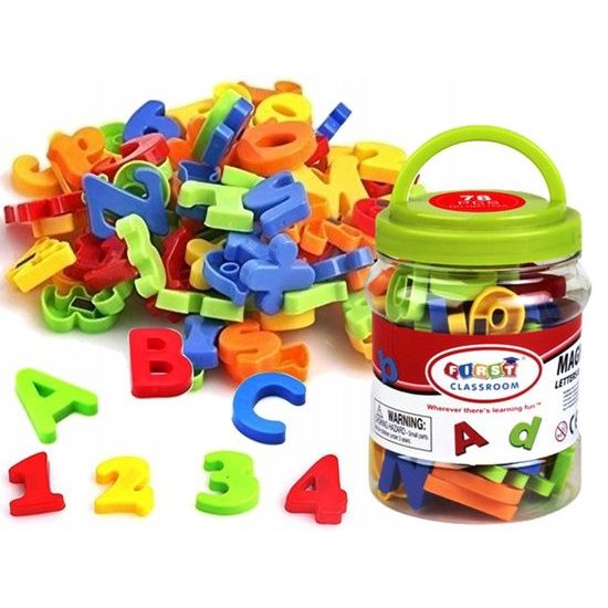 Majlo Toys magnetická písmenka a číslice 78 kusů First Classroom