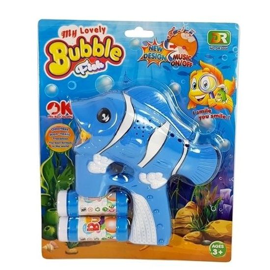 Majlo Toys bublifuk na baterie Rybka modrá