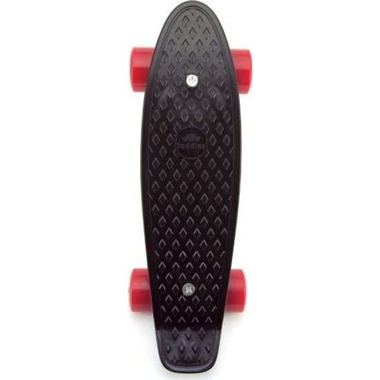 Skateboard - pennyboard - černá, červená kola