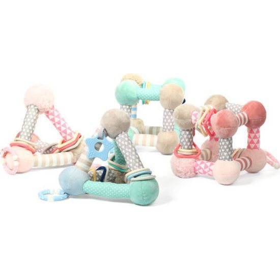 Edukační hračka Baby Ono pyramida Tiny Yoga pink