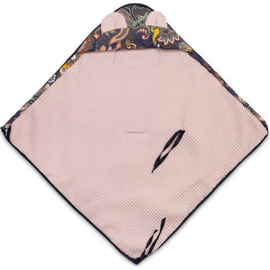 Sensillo Zavinovačka do autosedačky wafel boho pastelově růžová