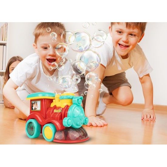 Lokomotiva s bublifukem a melodiemi Happy Train