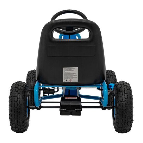 Dětská šlapací motokára s nafukovacími koly Air PerHour - modrá