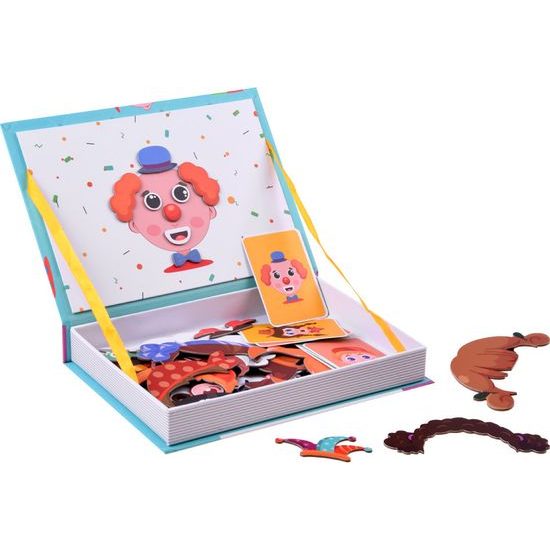 Magnetické puzzle veselé tváře 55 ks