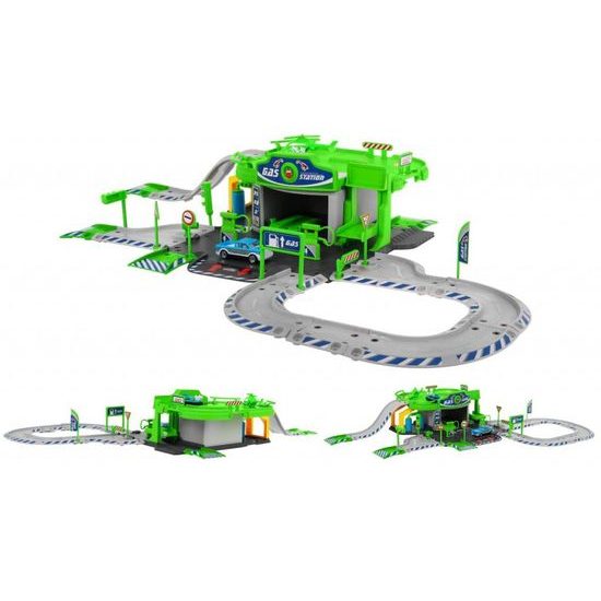 Majlo Toys benzínová pumpa s dráhou