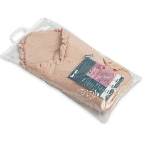 Dětská mušelínová zavinovačka - světle růžová