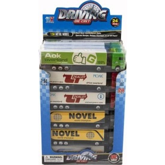 Auto kamion s návěsem na volný chod - mix druhů