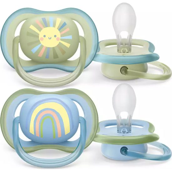 Philips Avent ultra air Dudlík pro novorozence 0-6m slunce/duha