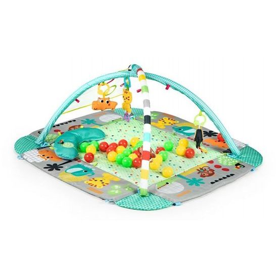 Ecotoys hrací deka 5v1 se 30 míčky Your Way Ball Play zelená