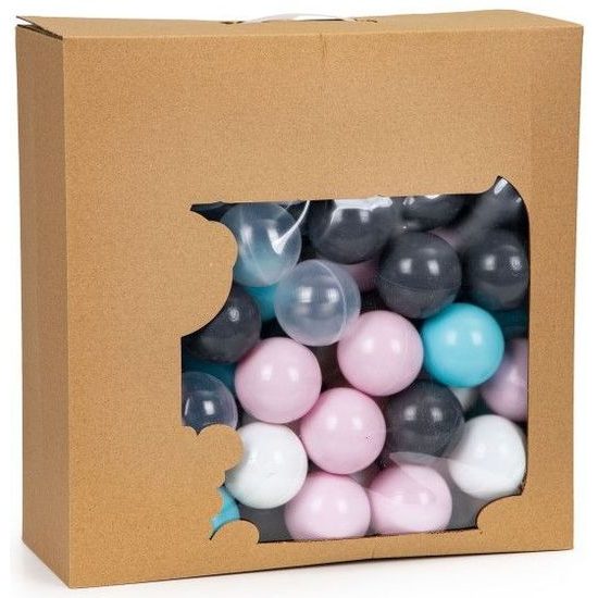 Ecotoys sada barevných míčků do stanu 100 ks Happy Color